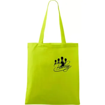 Bowling kuželky - Taška bavlněná - 42 x 38 cm ( Limetková )