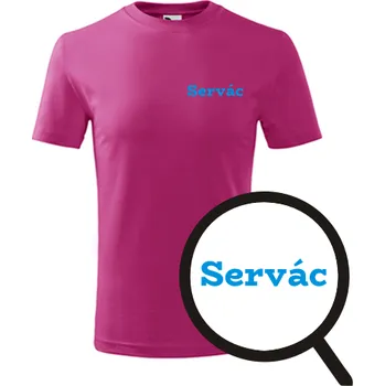 Purpurové dětské tričko Servác - dětské tričko se jménem - barva purpurová - velikost 12let