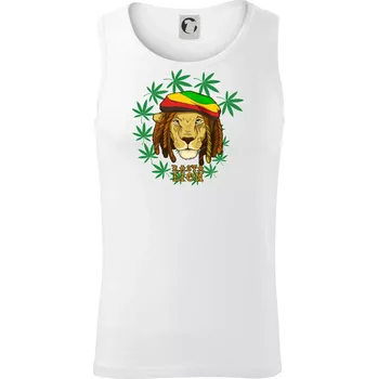 Rasta Lion - Tílko pánské Core - L ( Bílá )