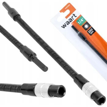 Bit FLEXIBILNÍ PRODLOUŽENÍ BITŮ 1/4" 250mm HADICE PRO ŠROUBOVÁK 25cm