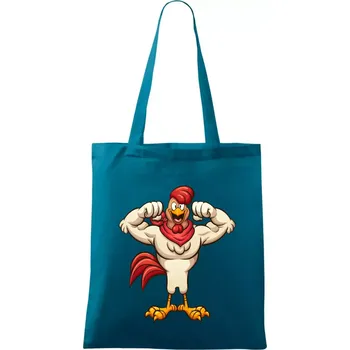 Svalnatý kohout - Taška bavlněná - 42 x 38 cm ( Petrolejová )