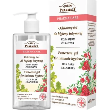 Intimní hygienický prostředek Green Pharmacy Intimní hygienický Gel s dubovou kůrou a brusinky 300 ml