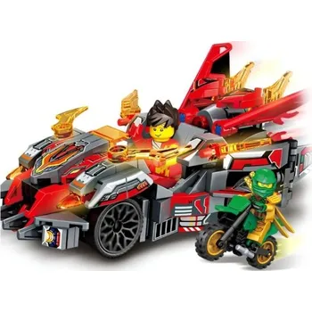ostatní stavebnice Robot Auto 01 Červený Závodní – FAST&CAR – 273 dílků