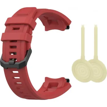 Řemínek na hodinky Silikonový řemínek pro Xiaomi Amazfit T-Rex 2 - Červený