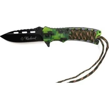 Pracovní nůž Nůž RADIENT s křesadlem a provázkem Maskáčový
