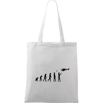 Evoluce modeláře - Taška bavlněná - 42 x 38 cm ( Bílá )