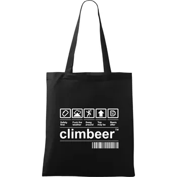 Čárový kód - Climbeer - Taška bavlněná - 42 x 38 cm ( Černá )