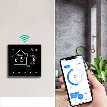 Termostat WiFi Termostat pro Podlahové Topení TUYA 16A - Regulátor Otopného Systému