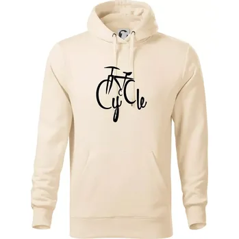 Pánská mikina Cycle kolo - Mikina pánská Cape s kapucí - 5XL ( Mandlová )