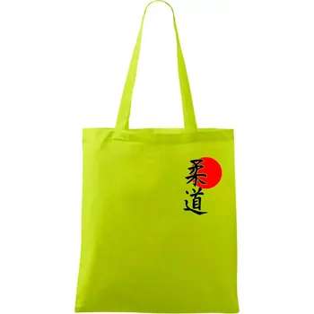 Judo Japan vlajka - Taška bavlněná - 42 x 38 cm ( Limetková )