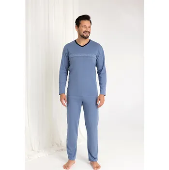 Pánské pyžamo PÁNSKÉ PYŽAMO 485 BIG J/25 modrá 3XL