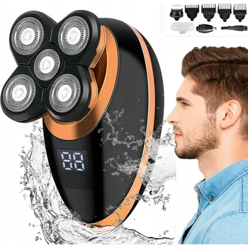 Holicí strojek Holicí Strojek pro muže 5v1 - Strojek na holení vousů, vlasů a hlavy - Zastřihovač