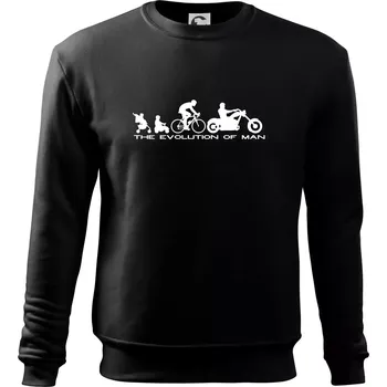 Pánská mikina Evolution of man (Chopper) - Mikina Essential pánská - 3XL ( Černá )