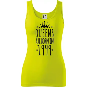 Dámské tričko Queens are born in 1999 - Dámské tílko - M ( Limetková )