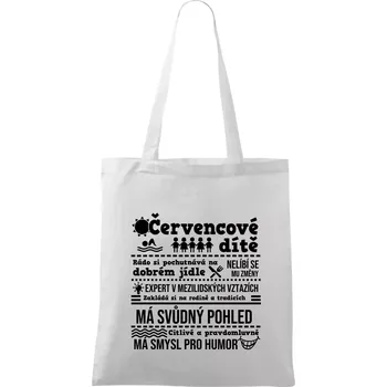 Nákupní taška Narozeniny červenec - Taška bavlněná - 42 x 38 cm ( Bílá )