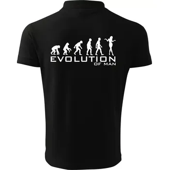 Pánská košile Evoluce muže - Polokošile pánská Pique Polo 203 - L ( Černá )