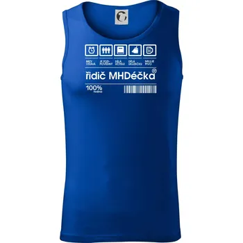 Čárový kód - Řidič MHD - Tílko pánské Core - XL ( Královská modrá )