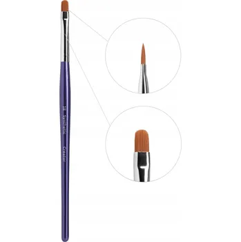 Kosmetický štětec Plochý štětec kulatý Creator Synthetic #18 na obočí pro líčení