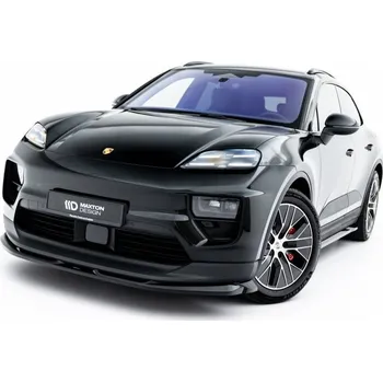 Karosérie Spojler pod nárazník lipa Porsche Macan EV Mk1 černý lesklý plast