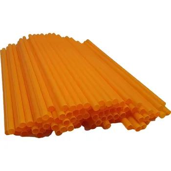 Plastová brčka na SHAKE oranžová silná 100 kusů 24 cm OPAKOVANĚ POUŽITELNÁ