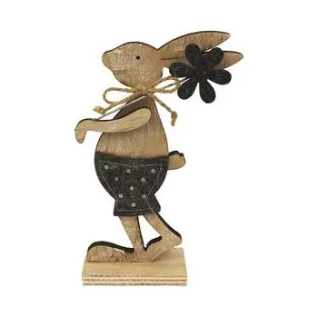 Velikonoční dekorace Dekorace zajíček s květinou