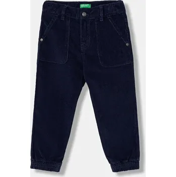 Chlapecké kalhoty Dětské kalhoty United Colors of Benetton tmavomodrá barva, 4AD5GE021 4AD5GE021.P.reproposed 59X, vel. 110