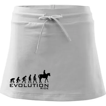 Dámská sukně Evoluce Ride horse - Sportovní sukně - two in one - XS ( Bílá )