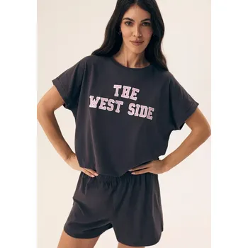 Dámské pyžamo Dámské pyžamo Esotiq 42560-90X ocelovka M