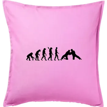 Polštář Judo Evoluce - Polštář 50x50 - 50x50 - Pouze potah ( Růžová )