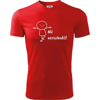 Chlapecké tričko Mě nerozhodíš - Dětské triko sportovní (dresovina) - 122 cm/6 let ( Červená )