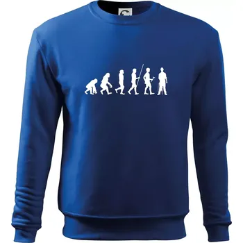 Chlapecké tričko Evoluce zedník zbiječka - Mikina Essential dětská - 158 cm/12 let ( Královská modrá )