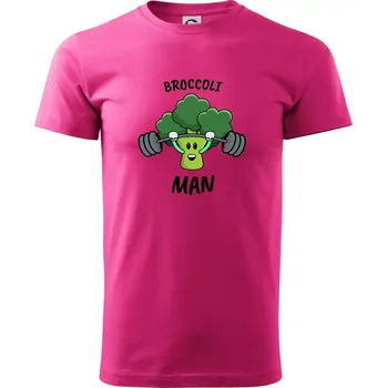 Pánská móda Broccoli man - Klasické pánské triko vyšší gramáže - XL ( Purpurová )