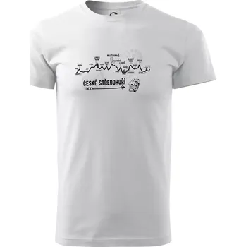 Profil České středohoří - Triko extra velké (5-8XL) - 7XL ( Bílá )