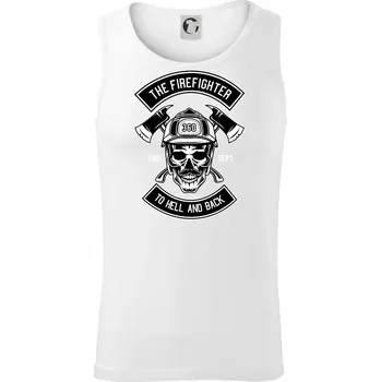 Pánské termoprádlo Lebka hasič do pekla a zpátky - Tílko pánské Core - 2XL ( Bílá )