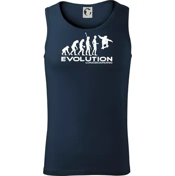 Evoluce longboard jump - Tílko pánské Core - S ( Námořní modrá (velmi tmavá - téměř černá) )