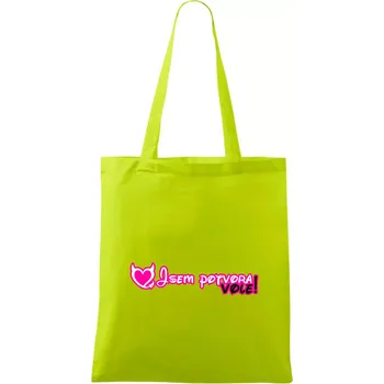 Jsem potvora, vole! - Taška bavlněná - 42 x 38 cm ( Limetková )