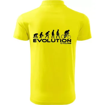 Pánská košile Evoluce cyklistiky - Polokošile pánská Pique Polo 203 - 4XL ( Citrónová )