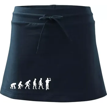 Dámská sukně Evoluce šipky - Sportovní sukně - two in one - XL ( Námořní modrá (velmi tmavá - téměř černá) )