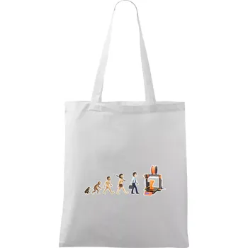 Evoluce 3D tisk - Taška bavlněná - 42 x 38 cm ( Bílá )