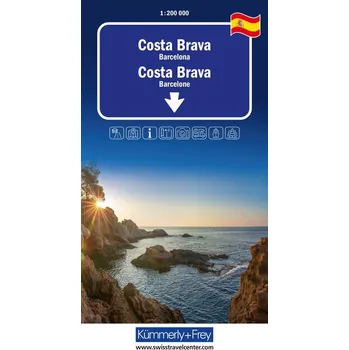 Kümmerly+Frey Regional-Strassenkarte Costa Brava 1:200.000
