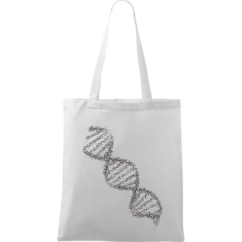 DNA černobílé - Taška bavlněná - 42 x 38 cm ( Bílá )