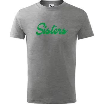 Chlapecké tričko Šedé dětské tričko Sisters - barva šedá - velikost 8let