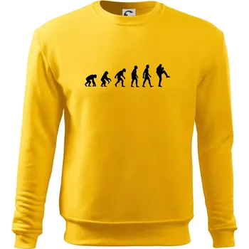 Pánská mikina Evoluce baseball nadhazovač - Mikina Essential pánská - S ( Žlutá )