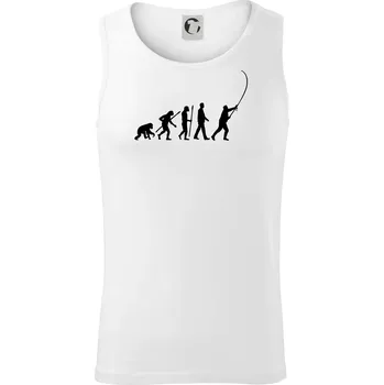 Pánská móda Evoluce rybaření - Tílko pánské Core - L ( Bílá )