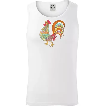 Kohout duhový - Tílko pánské Core - S ( Bílá )