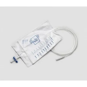 Inkontinenční podložka močový sáček - 90cm, 2000ml, T-ventil s odběrovým portem, sterilní, max. 7 dní (10ks)