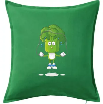 Polštář Brokolice tenista - Polštář 50x50 - 50x50 - Pouze potah ( Středně zelená )