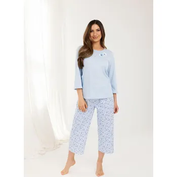 Dámské pyžamo DÁMSKÉ PYŽAMO 711 BIG J/25 modrá 4XL