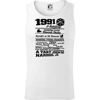1991 v kostce - Tílko pánské Core - XL ( Bílá )