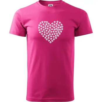 Psí láska - Klasické pánské triko vyšší gramáže - S ( Purpurová )